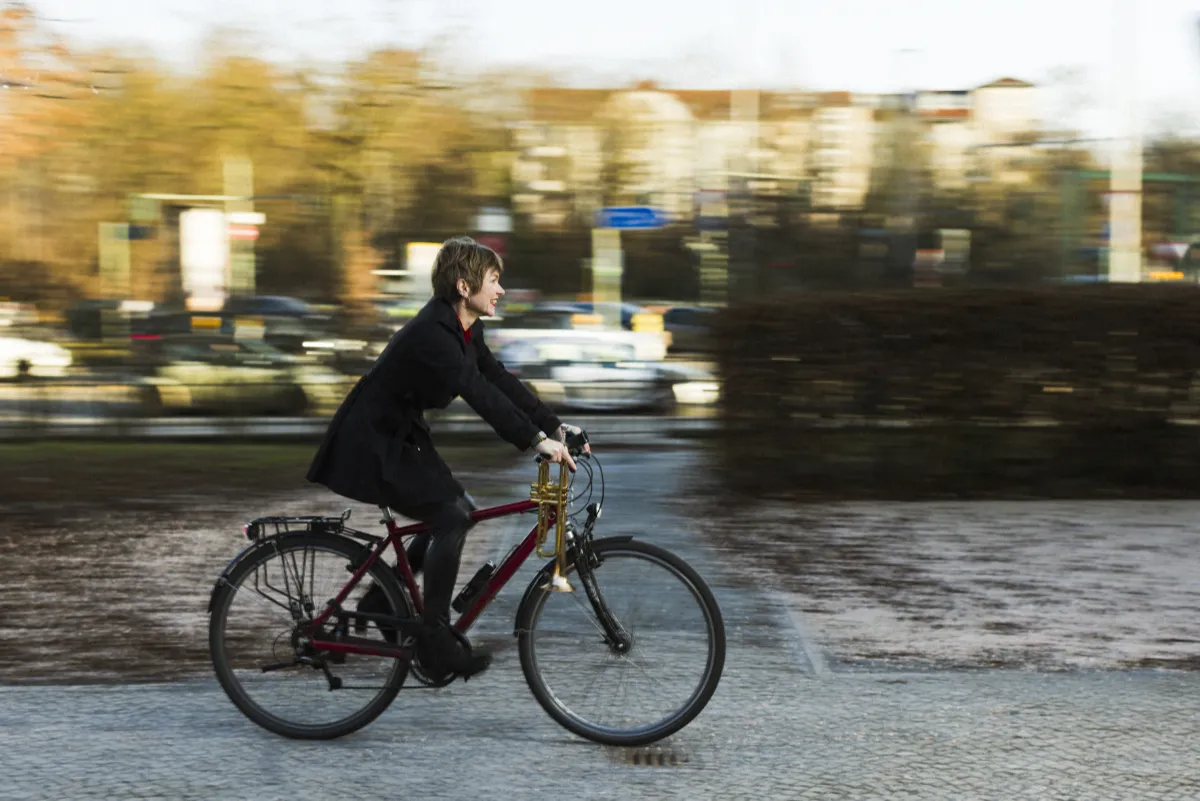 Antje Rietz unterwegs in Berlin
