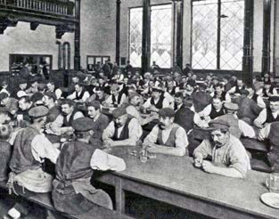 Speisesaal der Schultheiss-Brauerei um 1910. 